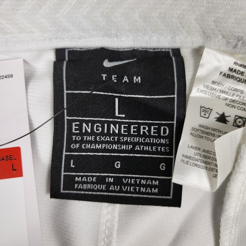 Nike Baseball Pants Mens L White NEW BQ9021-111 Team Engineered Mesh - Picture 8 of 11